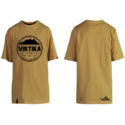 Virtika-T-Shirt-Badge-Tan