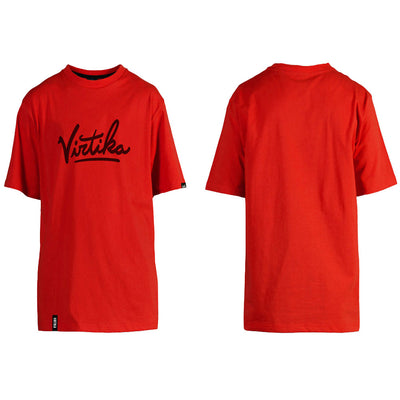 Virtika-T-Shirt-Script-Red